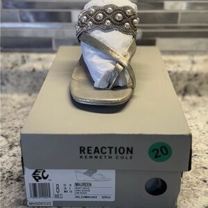 Kenneth Cole Metallic Wedge Sandals